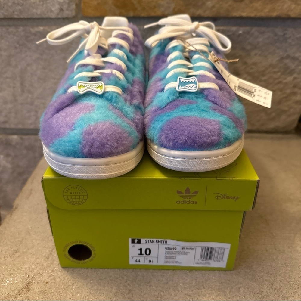 Adidas Stan Smith x Monsters Inc Mike Sulley Men’s Size 10 GZ5990 - Picture 3 of 9